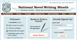 BiblioCrunch is a sponsor of National Novel Writing Month