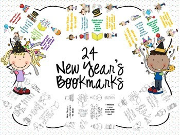 new years bookmarks