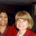 Miral Sattar with BiblioCrunch Author/Publishers Deb Chase
